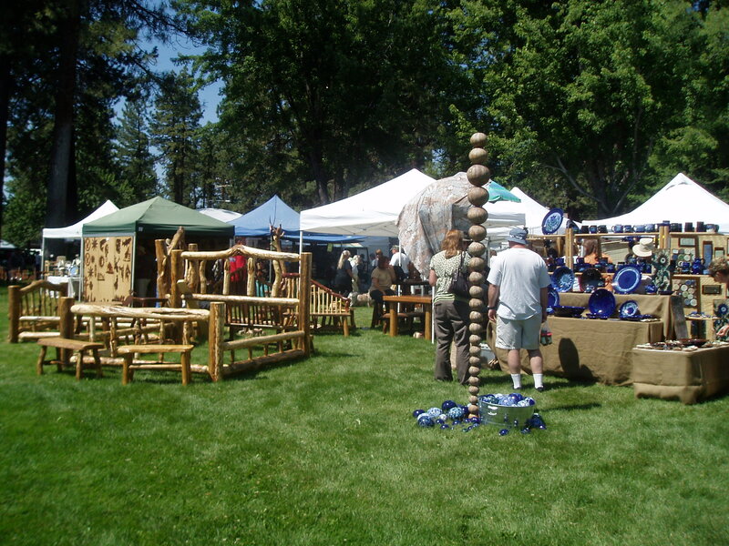 image of vendor booths at an art show